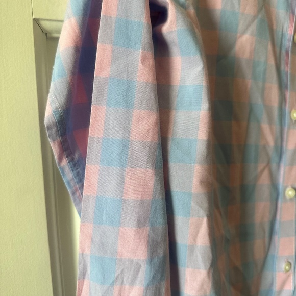 Bonobos - Long Sleeve Button Down - Pink/Blue Check - Size Small - Picture 3 of 6